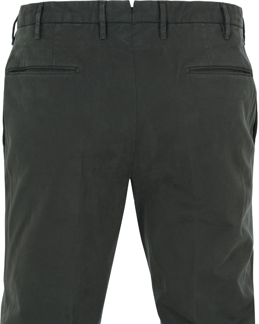 Herre | Bukser | Incotex | Slim Fit Comfort Chino Green