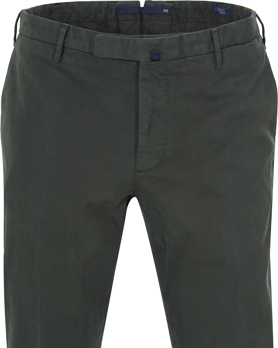 Herre | Bukser | Incotex | Slim Fit Comfort Chino Green