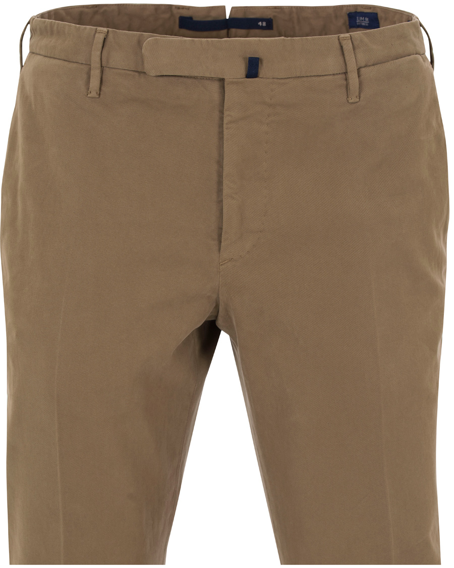 Herre | Bukser | Incotex | Slim Fit Comfort Chino Khaki
