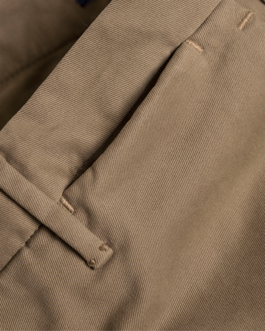 Herre | Bukser | Incotex | Slim Fit Comfort Chino Khaki
