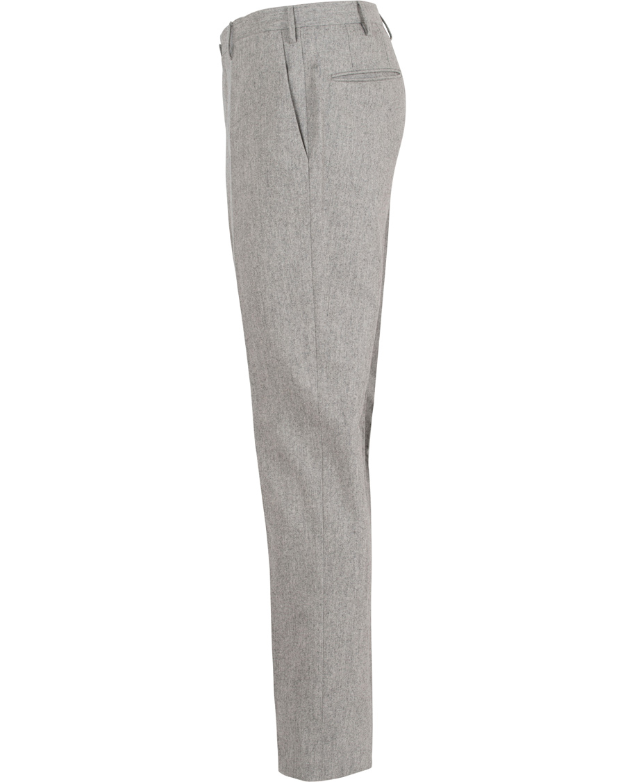 Herre | Bukser | Incotex | Super 100´s Flannel Trousers Light Grey