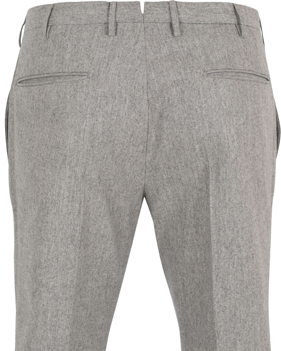 Herre | Bukser | Incotex | Super 100´s Flannel Trousers Light Grey