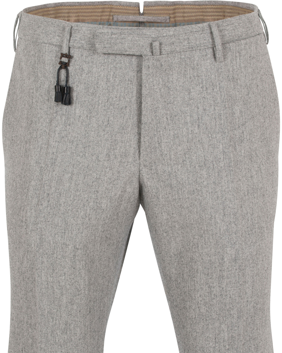 Herre | Bukser | Incotex | Super 100´s Flannel Trousers Light Grey