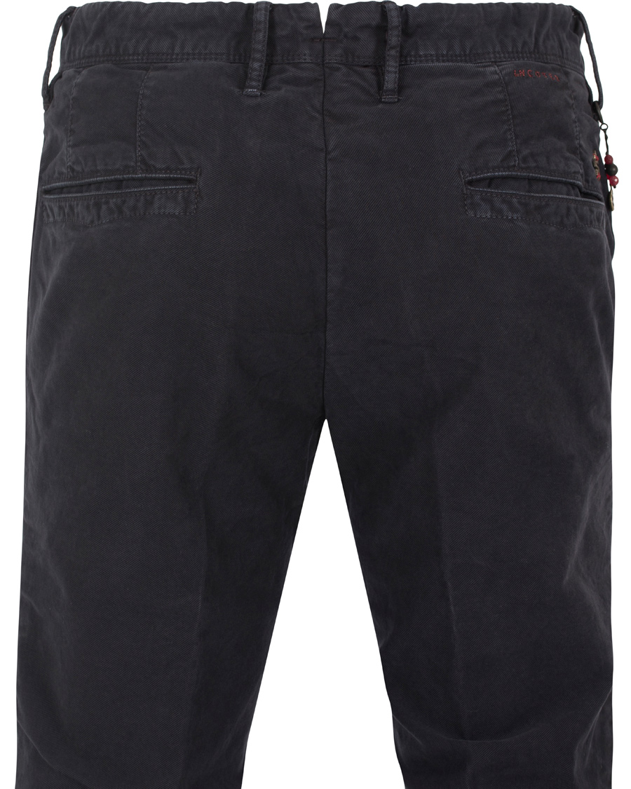 Herre | Bukser | Incotex | Slim Fit Garment Dyed Washed Chino Navy