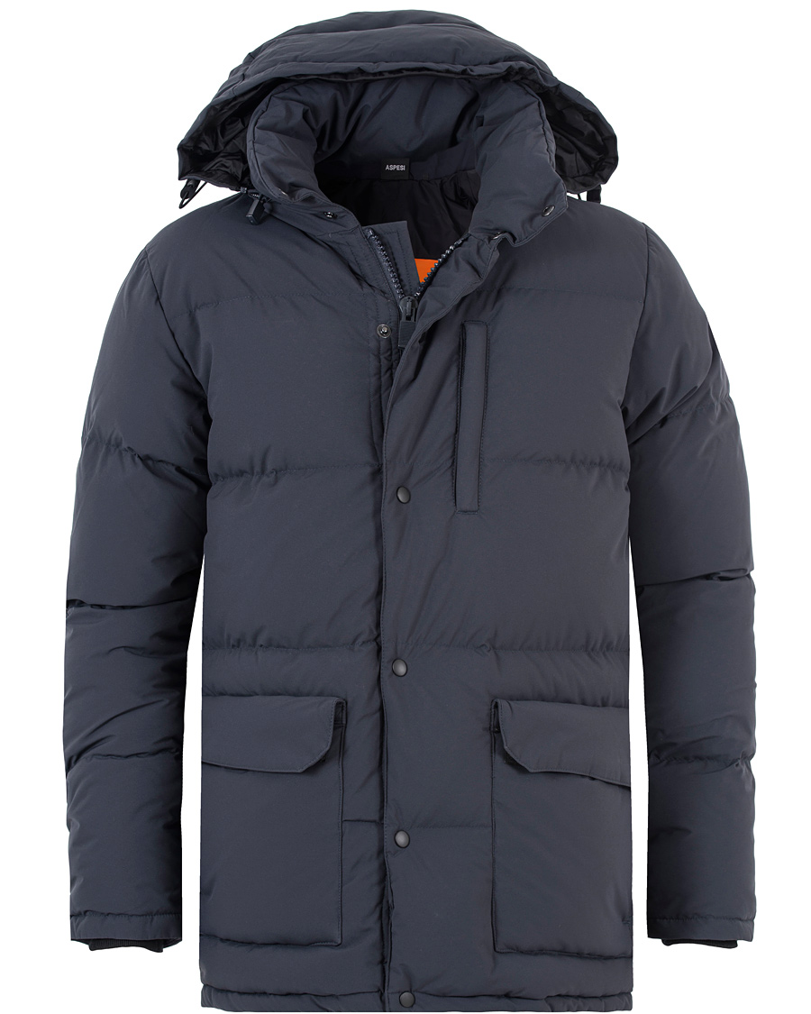 Herre | Jakker | Aspesi | New Moshino Down Fill Jacket Navy
