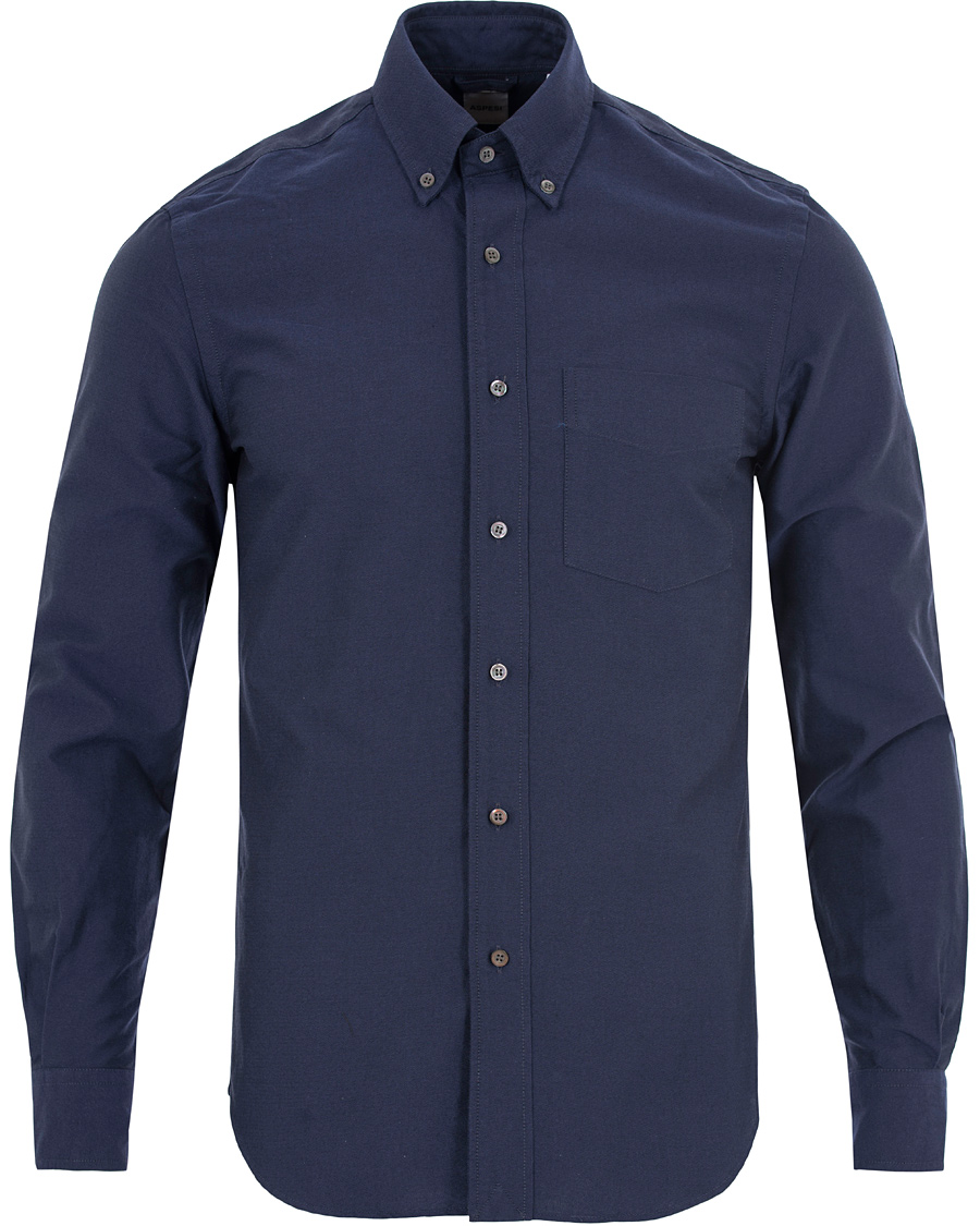 Herre | Skjorter | Aspesi | Button Down Oxford Shirt Navy