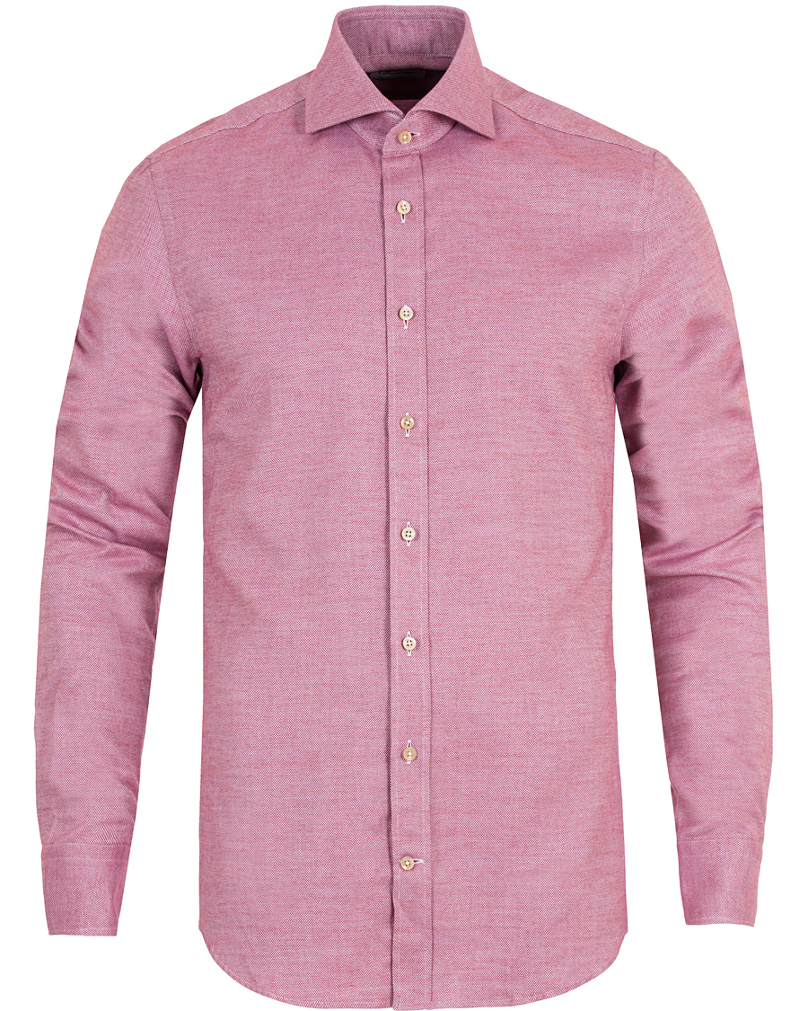 Herre | Skjorter | Stenströms | Slimline Flannel Shirt Red