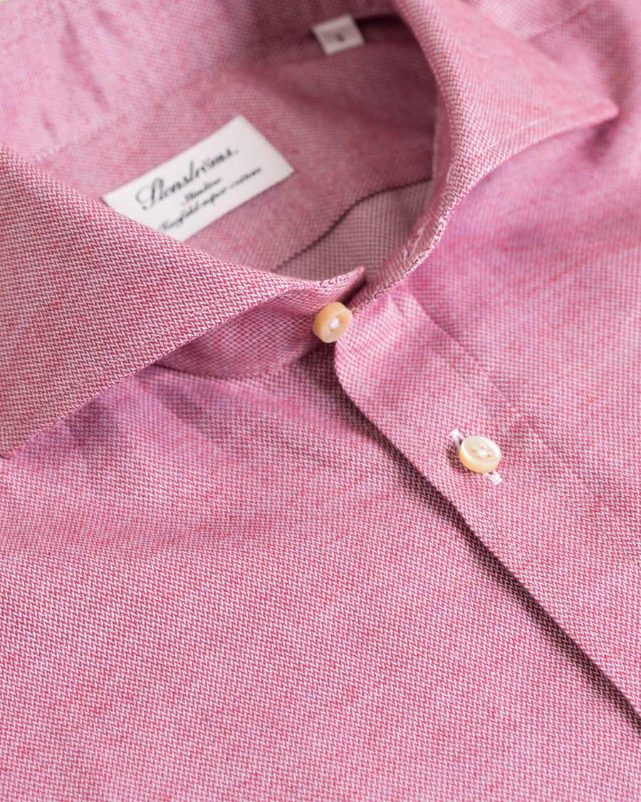 Herre | Skjorter | Stenströms | Slimline Flannel Shirt Red
