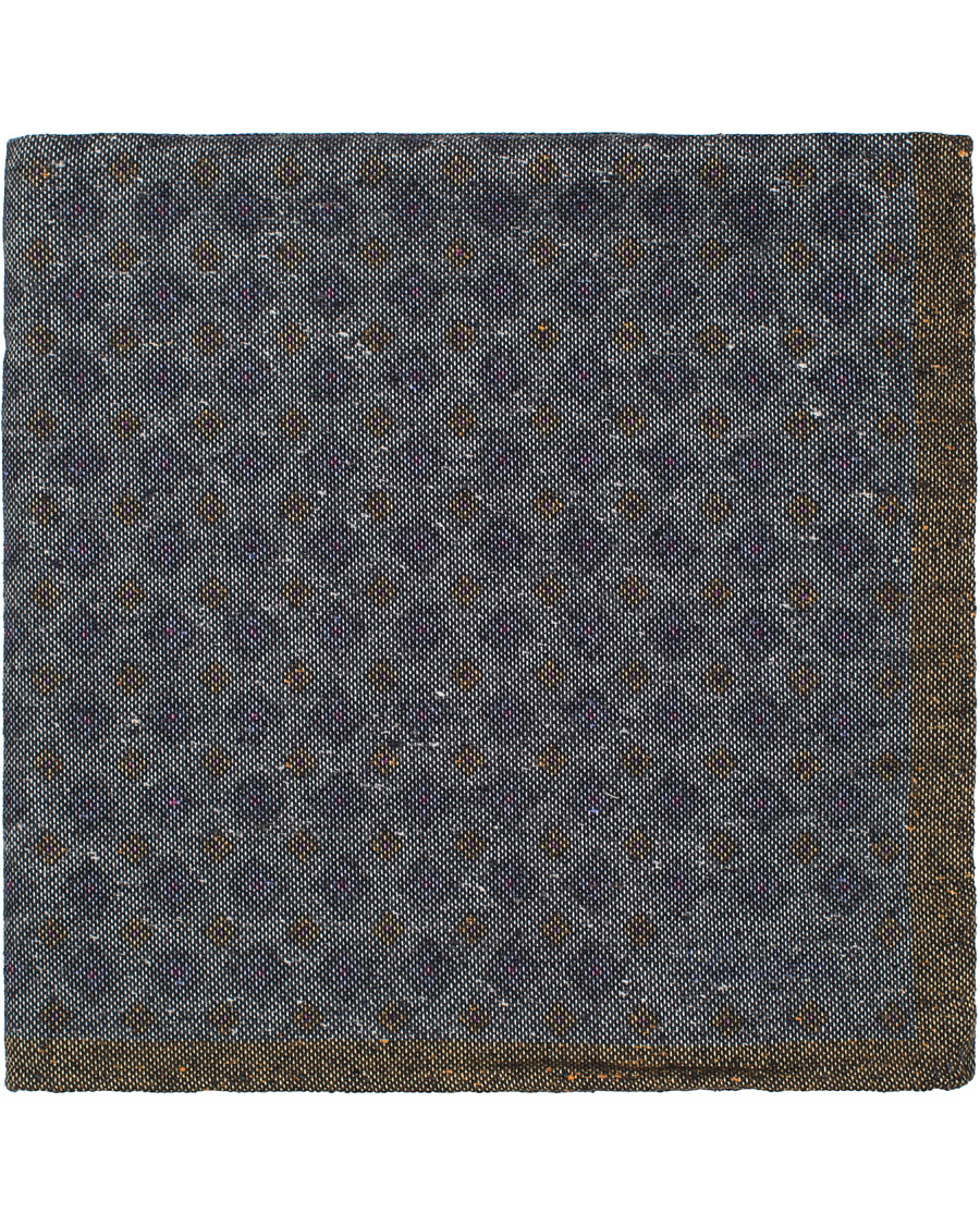 Herre | Stenströms Medallion Wool Pocket Square Grey | Stenströms | Medallion Wool Pocket Square Grey