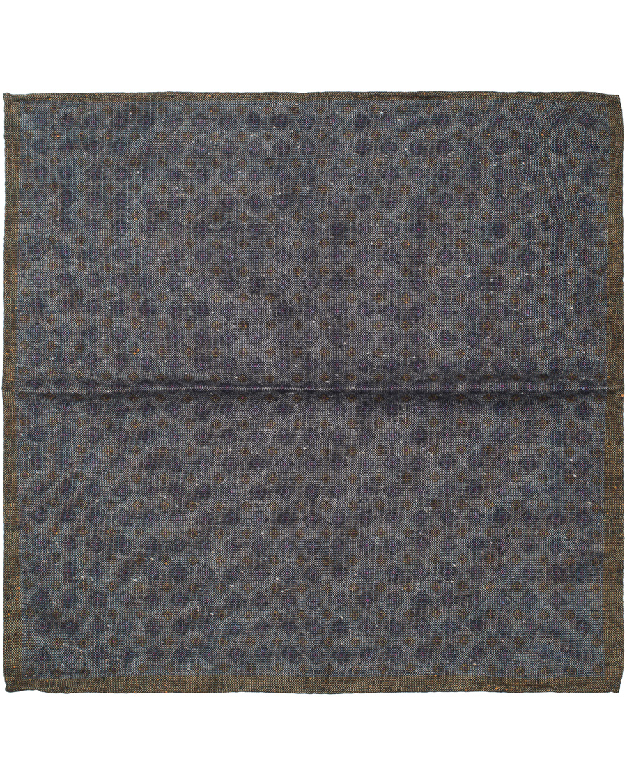 Herre | Stenströms Medallion Wool Pocket Square Grey | Stenströms | Medallion Wool Pocket Square Grey