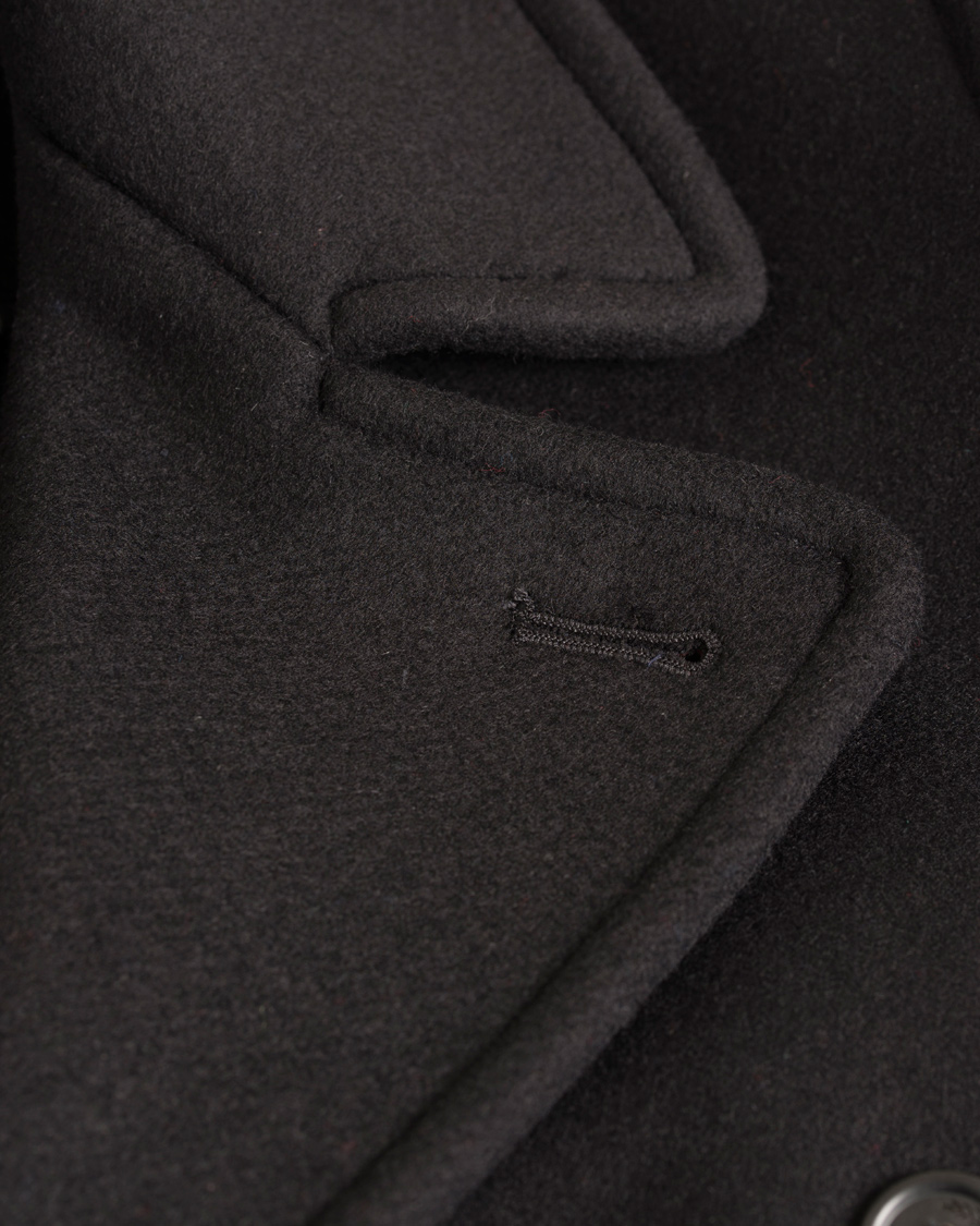 Herre | Jakker | Fred Perry Reissues | Made In England Reefer Coat Black