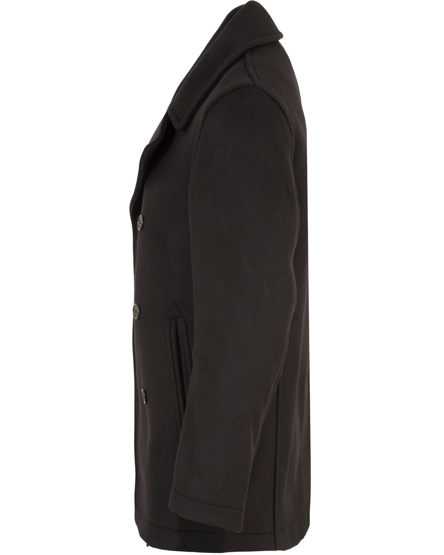 Herre | Jakker | Fred Perry Reissues | Made In England Reefer Coat Black