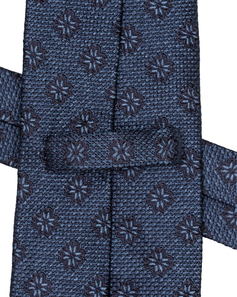 Herre | Etro Woven Flower 8 cm Silk Tie Blue | Etro | Woven Flower 8 cm Silk Tie Blue