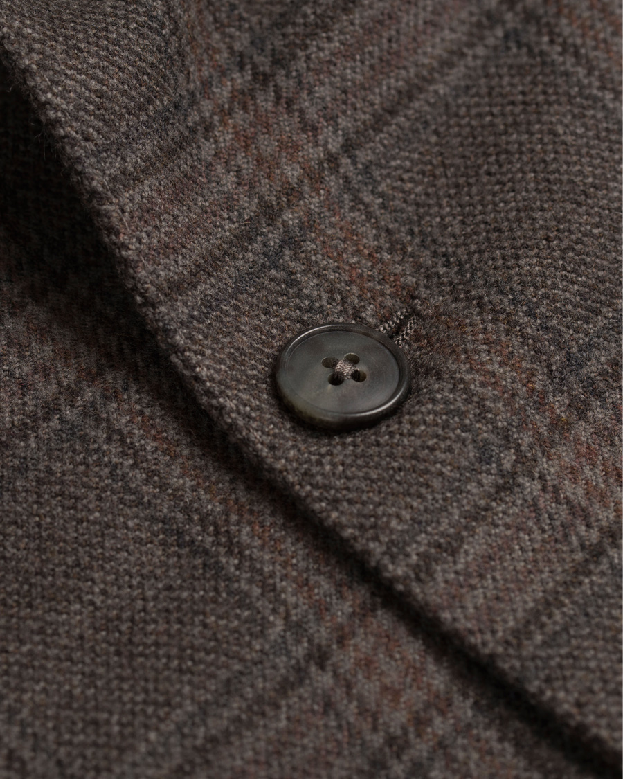 Herre | Dressjakker | Boglioli | Prince of Wales Wool K Jacket Blazer Grey