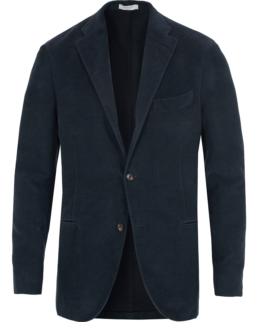 Herre | Dressjakker | Boglioli | Moleskin K Jacket Blazer Dark Navy