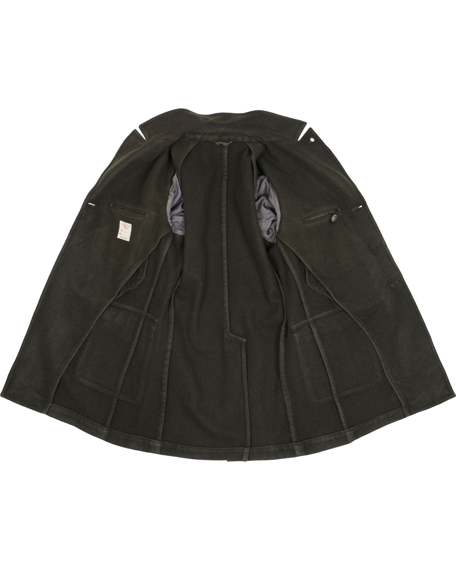 Herre | Jakker | L.B.M. 1911 | Wool Double Breasted Coat Dark Loden Green