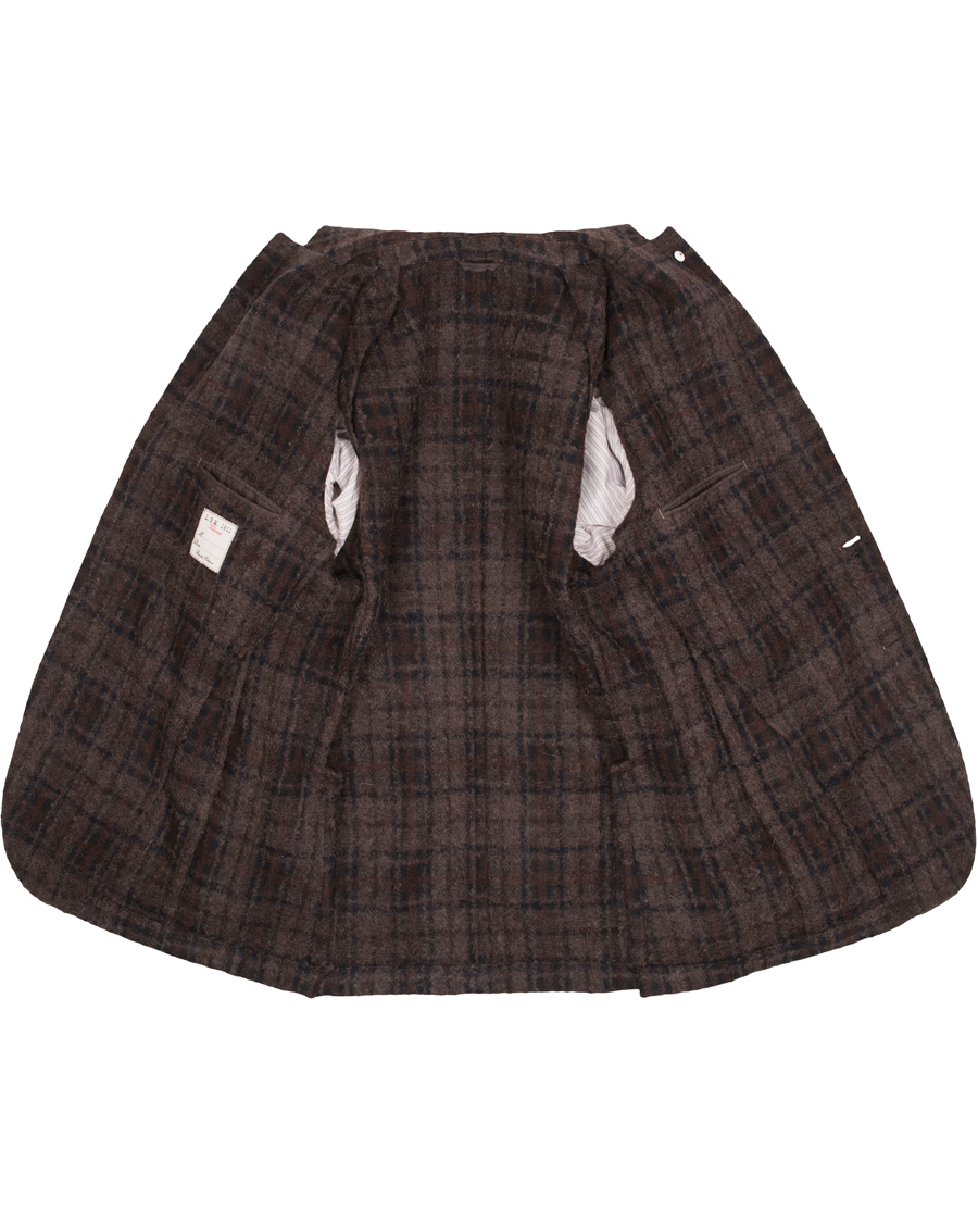 Herre | Dressjakker | L.B.M. 1911 | Jack Regular Wool Bouclé Check Blazer Dark Brown