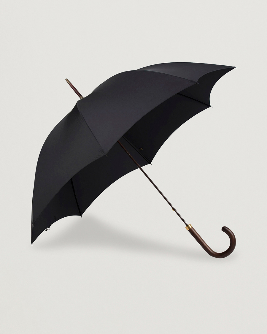 Herre | Paraplyer | Fox Umbrellas | Polished Hardwood Umbrella Black