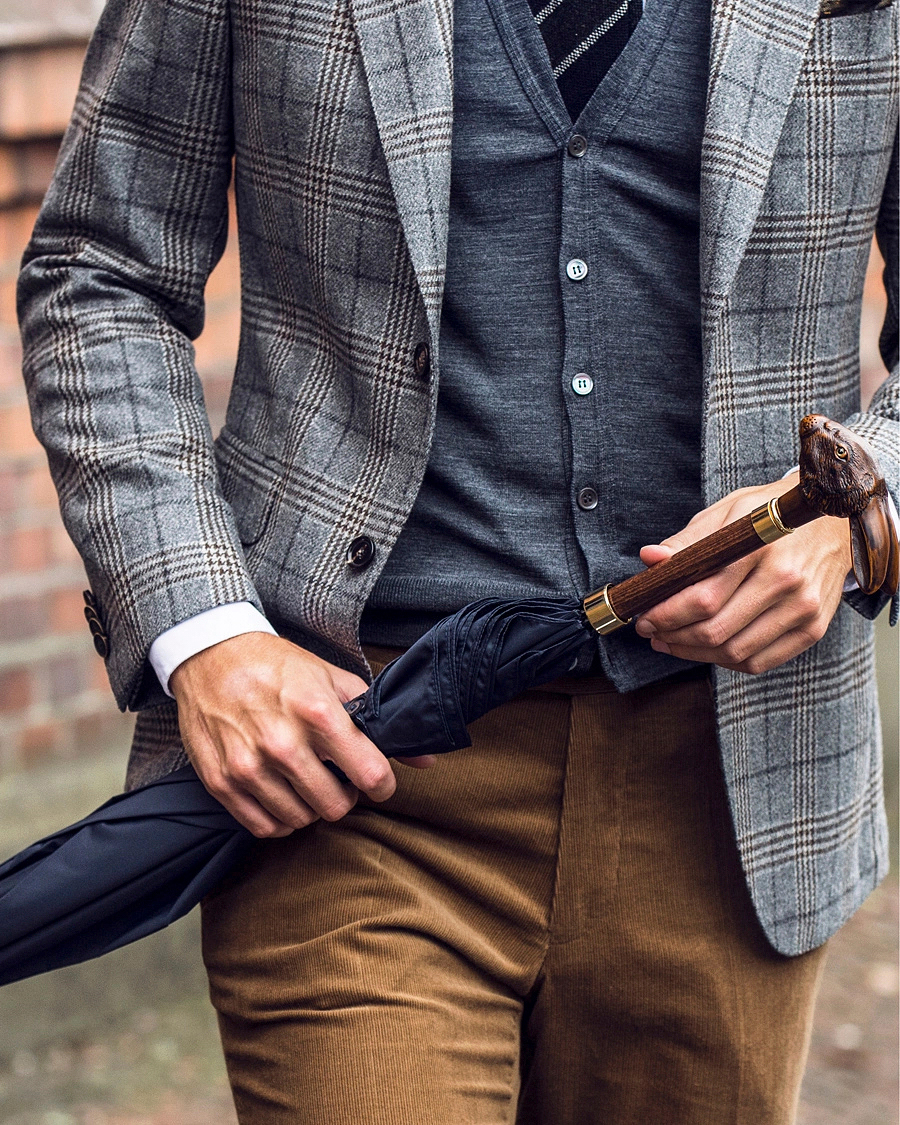 Herre | Paraplyer | Fox Umbrellas | Brown Rabbit Umbrella Navy