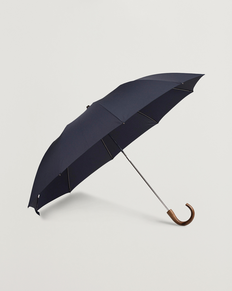 Herre | Møt Regnet Med Stil | Fox Umbrellas | Telescopic Umbrella Navy