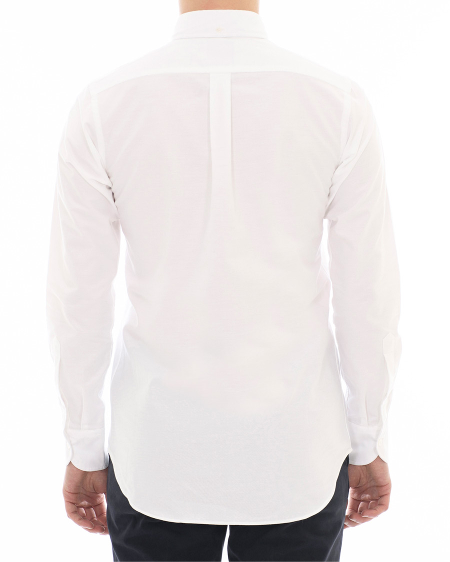 Herre | Skjorter | Drake's | Slim Fit Oxford BD Shirt White