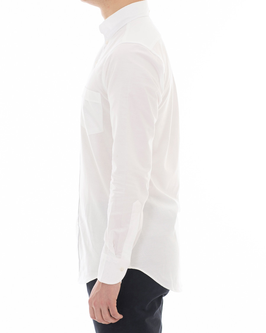 Herre | Skjorter | Drake's | Slim Fit Oxford BD Shirt White