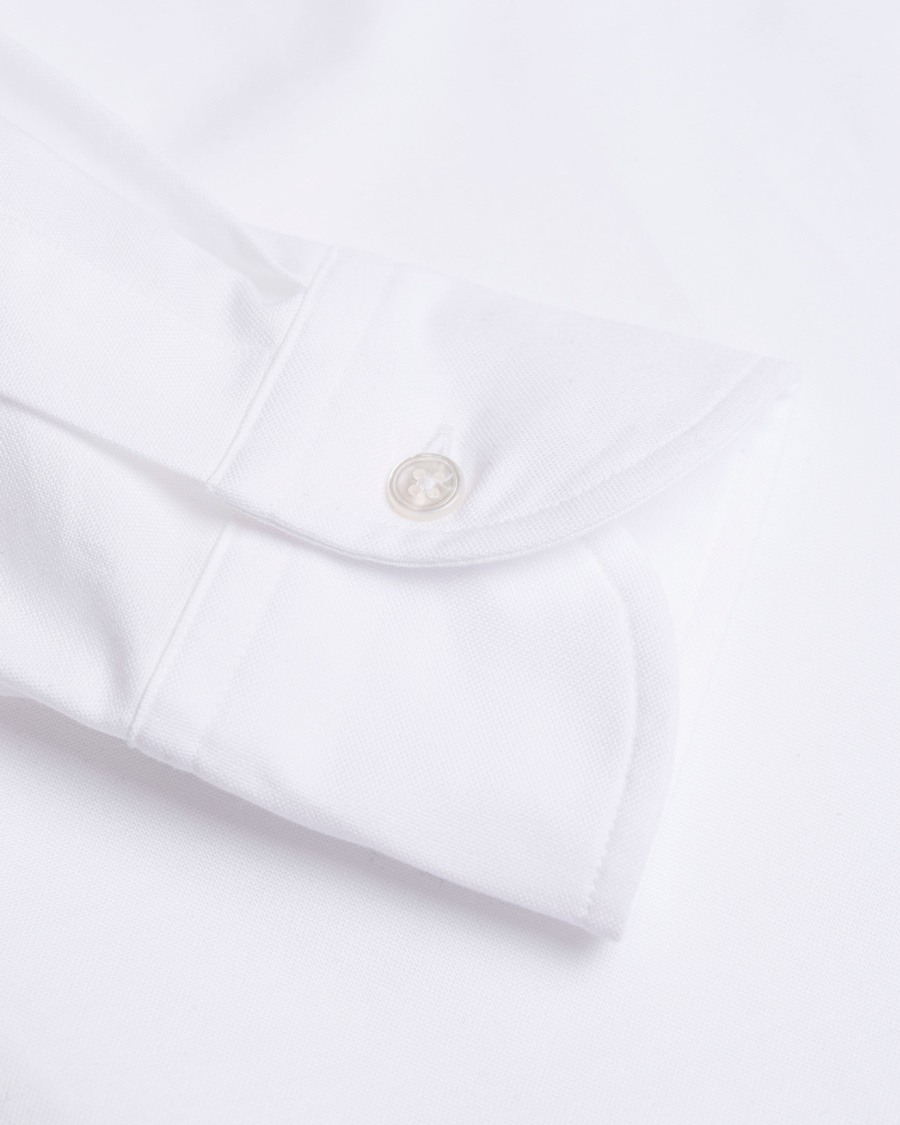 Herre | Skjorter | Drake's | Slim Fit Oxford BD Shirt White