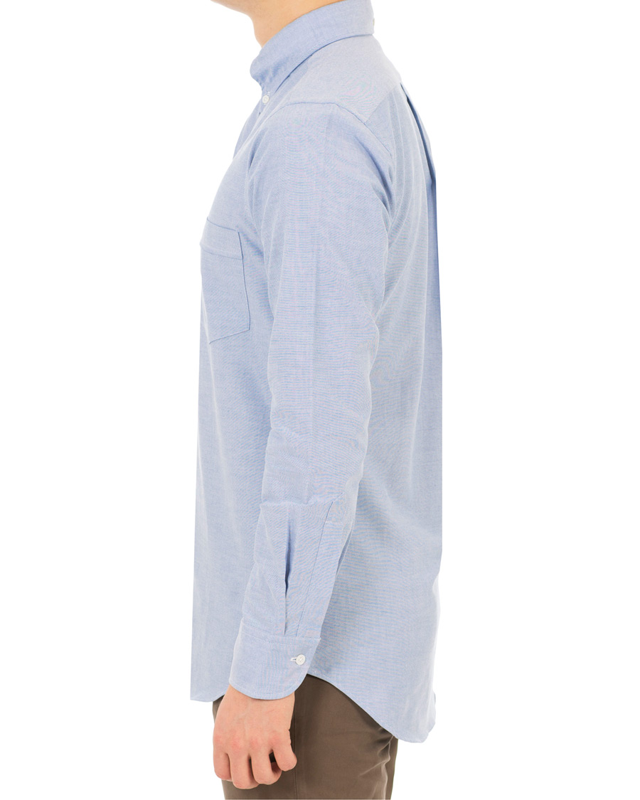 Herre | Skjorter | Drake's | Slim Fit Oxford BD Shirt Blue