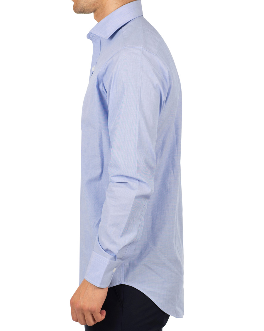 Herre | Skjorter | Drake's | Regular Fit Poplin Shirt Blue