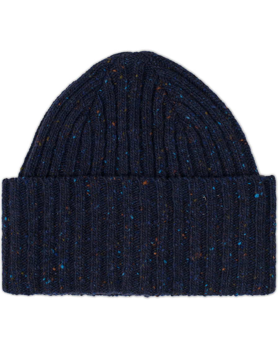 Herre | Drake's Donegal Wool Hat Navy | Drake's | Donegal Wool Hat Navy