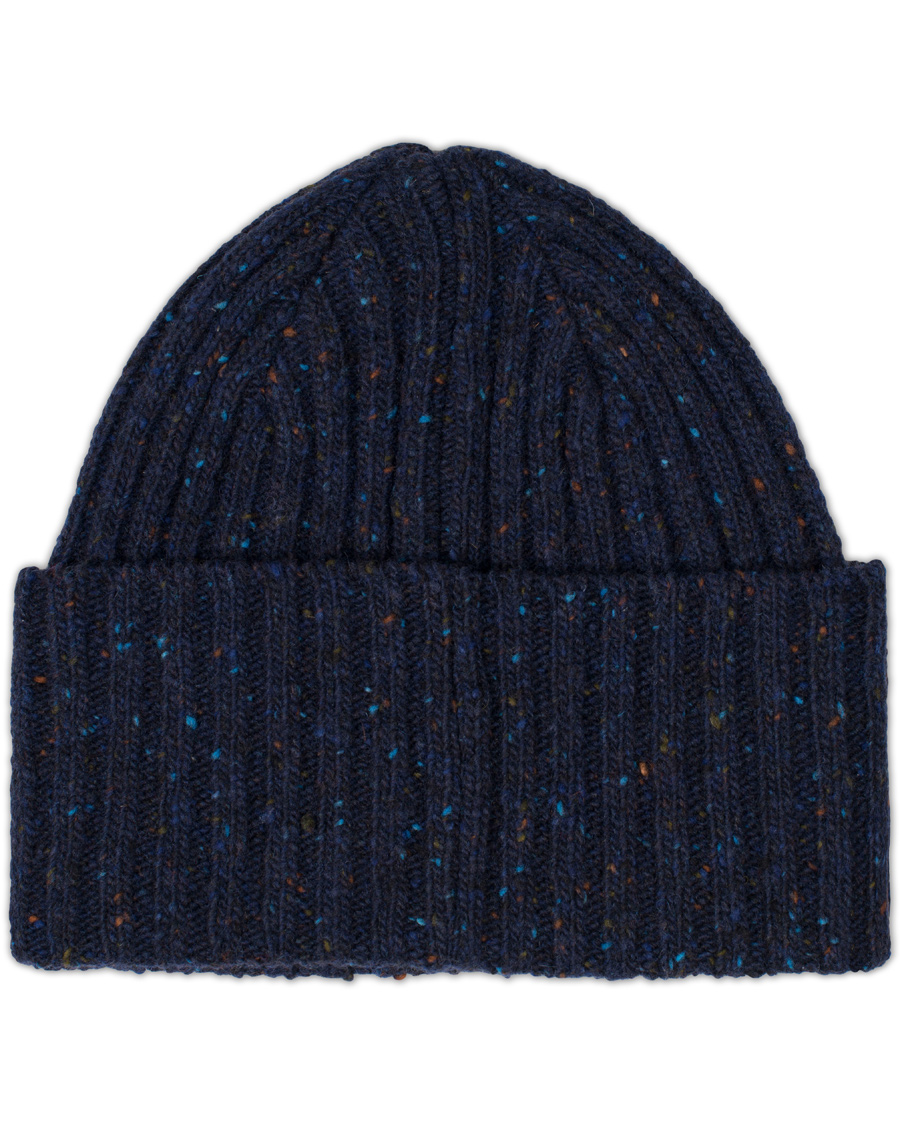 Herre | Drake's Donegal Wool Hat Navy | Drake's | Donegal Wool Hat Navy