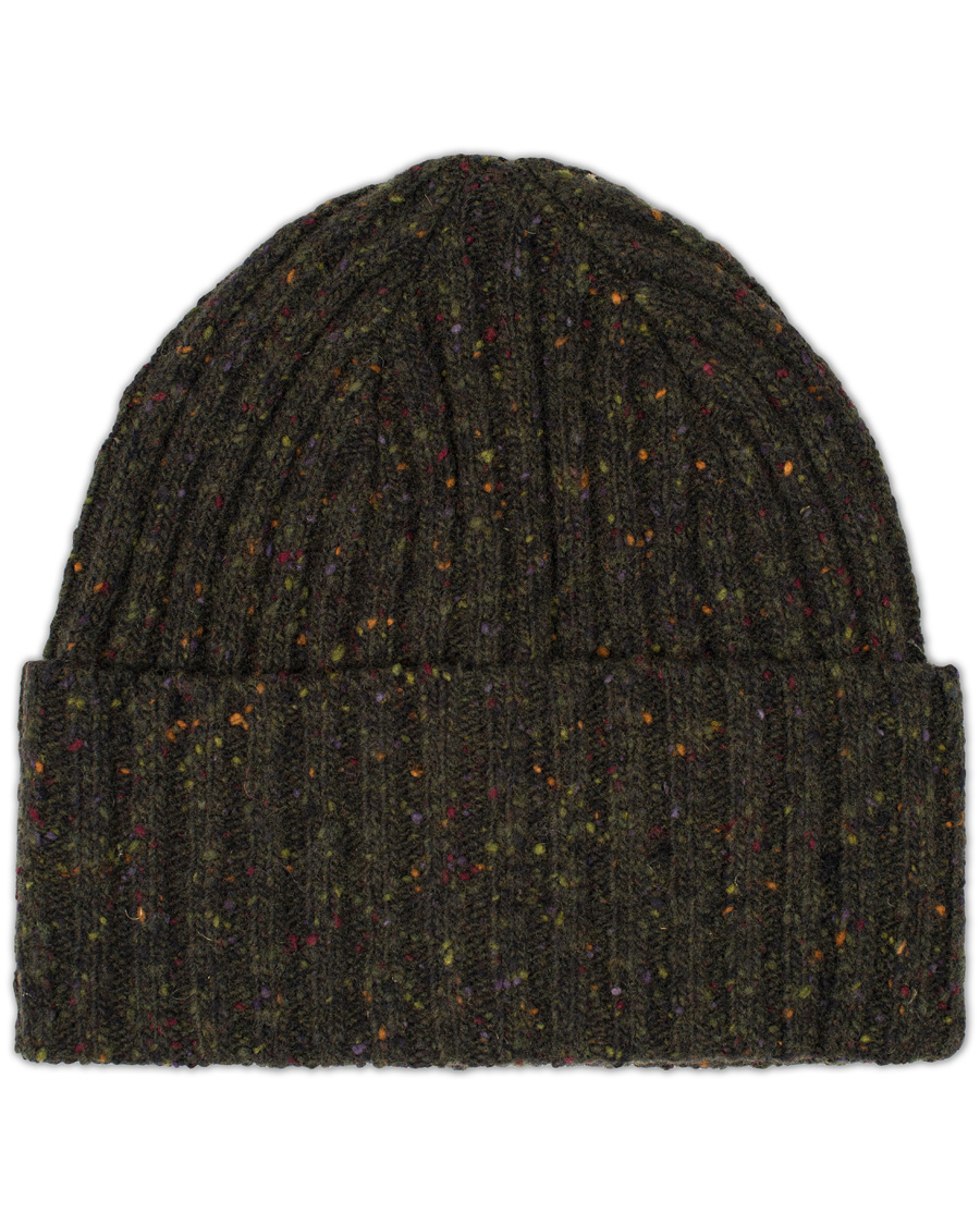 Herre | Drake's Donegal Wool Hat Dark Green | Drake's | Donegal Wool Hat Dark Green