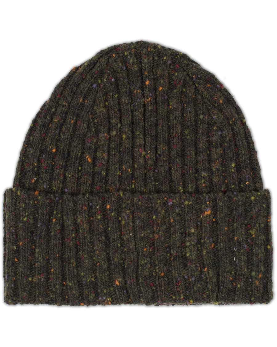 Herre | Drake's Donegal Wool Hat Dark Green | Drake's | Donegal Wool Hat Dark Green