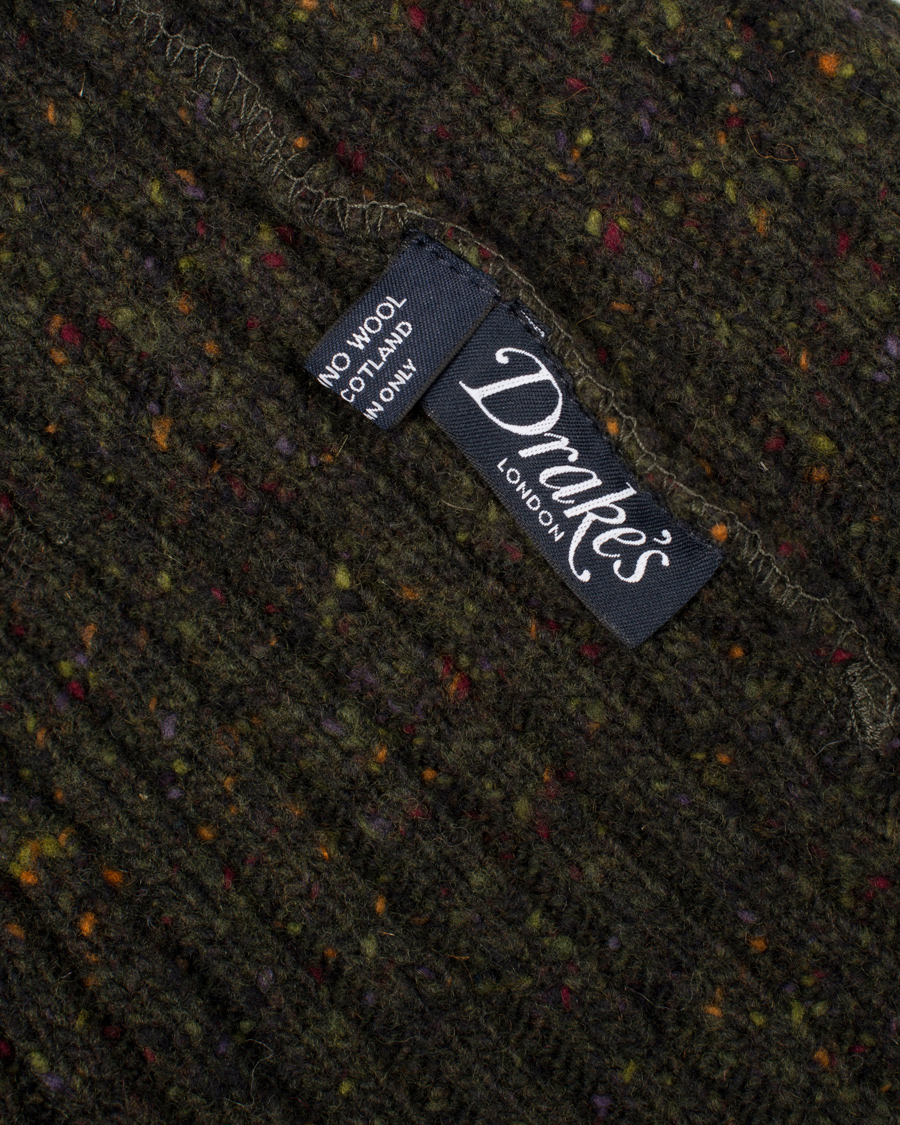 Herre | Drake's Donegal Wool Hat Dark Green | Drake's | Donegal Wool Hat Dark Green