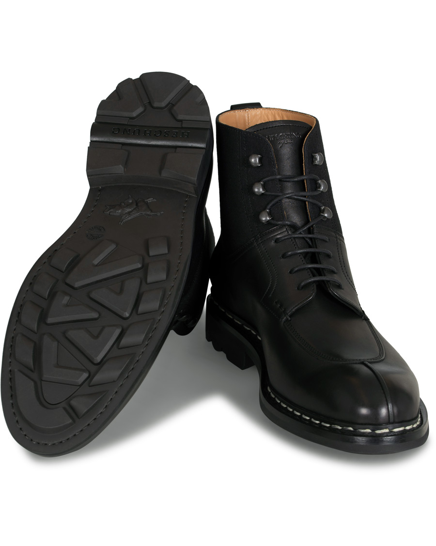 Herre | Heschung Ginkgo Boot Black Calf/Black | Heschung | Ginkgo Boot Black Calf/Black