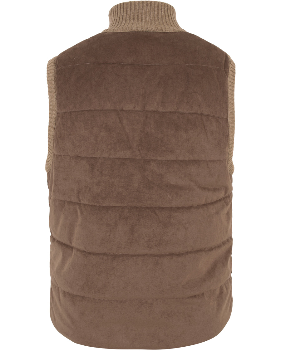 Herre | Jakker | Gran Sasso | Wool/Suede Vest Brown