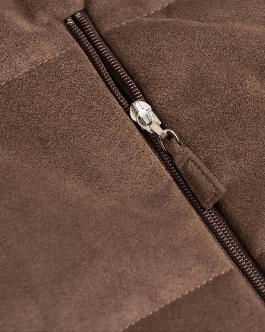 Herre | Jakker | Gran Sasso | Wool/Suede Vest Brown