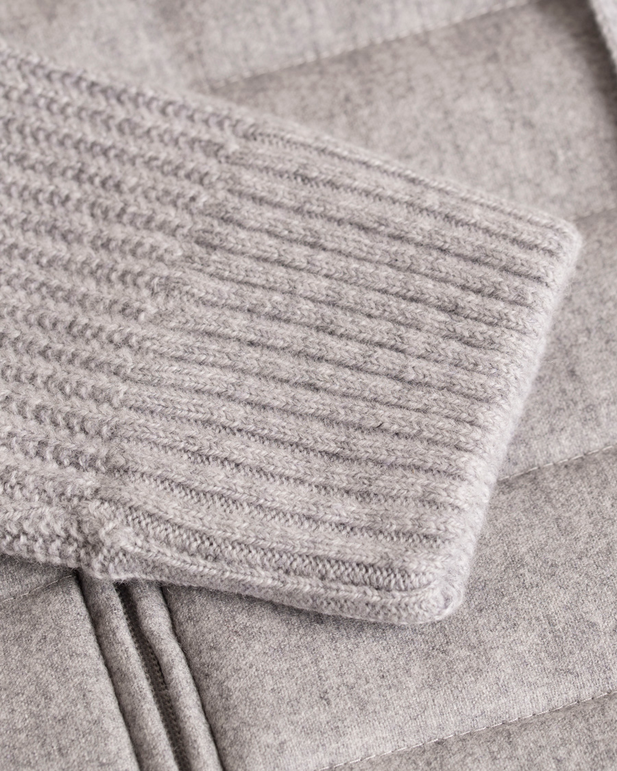 Herre | Gensere | Gran Sasso | Wool Button Knit/Zip Cardigan Jacket Grey