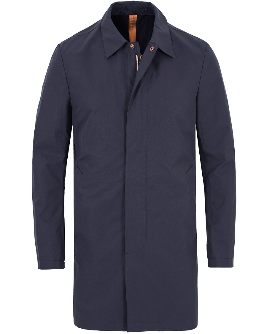 Herre | Jakker | Private White V.C. | Unlined Ventile® Mac Coat Navy