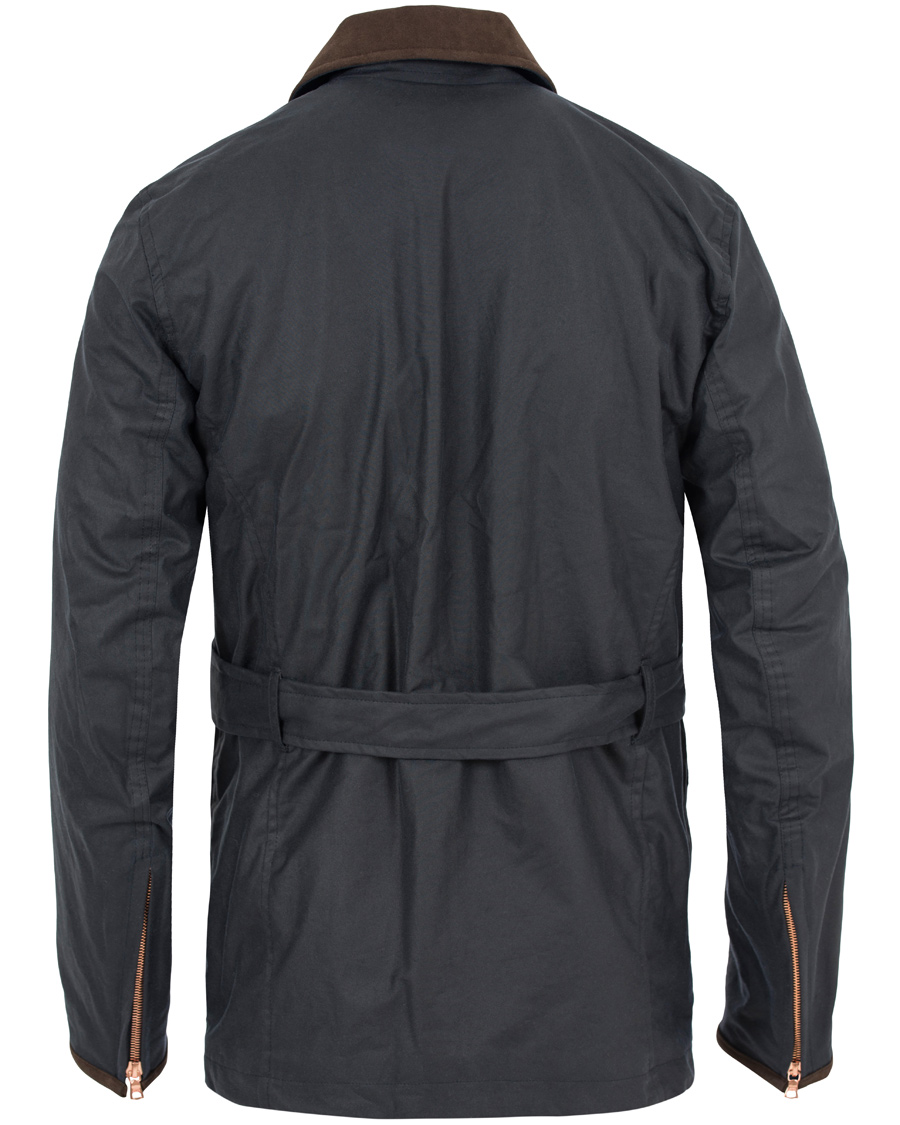 Herre | Jakker | Private White V.C. | Waxed Twin Track Jacket Navy