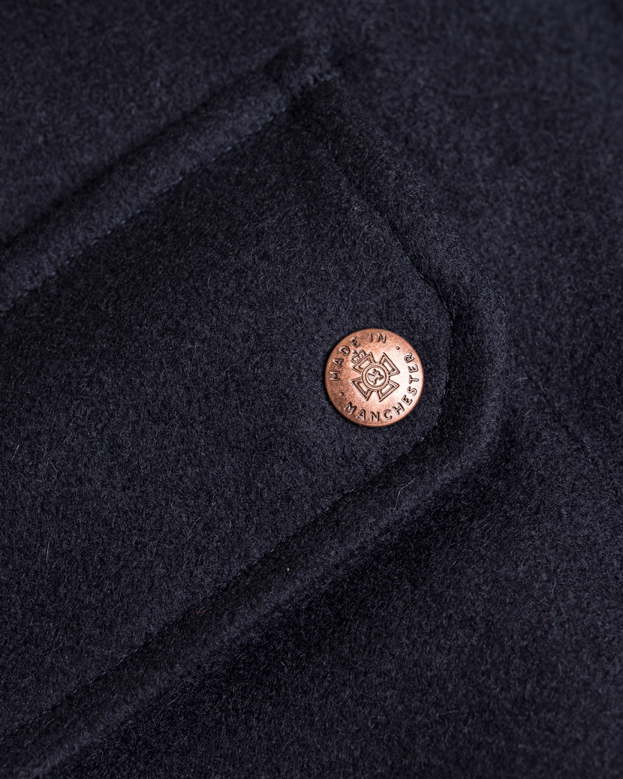 Herre | Jakker | Private White V.C. | Pilot's Bomber Wool Jacket Navy