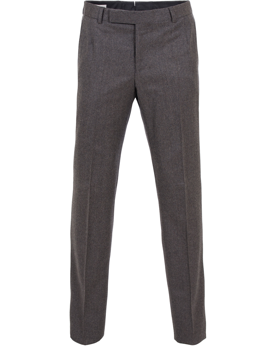Herre | Dresser | Gieves & Hawkes | Peak Lapel Flannel Suit Charcoal