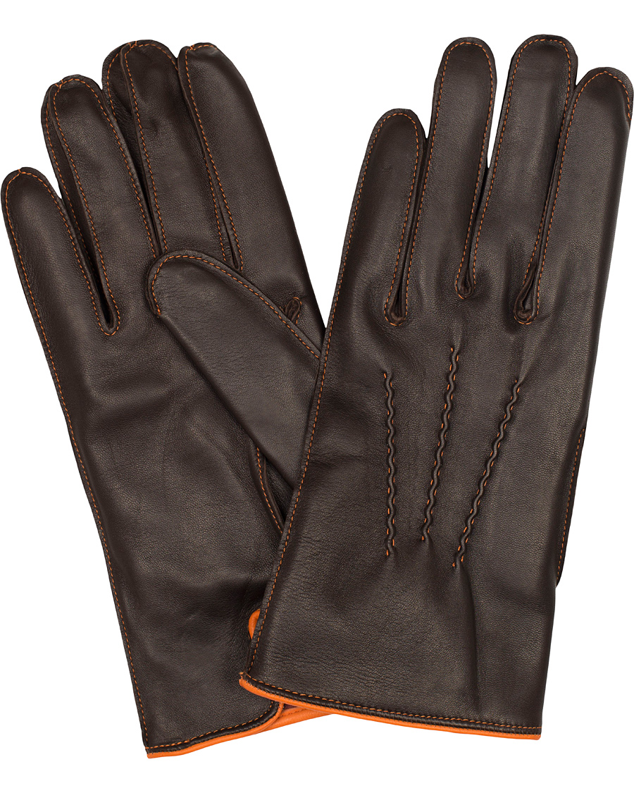 Herre | Dents The Heritage Collection Alnwick Hairsheep Glove Brown/Tangerine | Dents | The Heritage Collection Alnwick Hairsheep Glove Brown/Tangerine