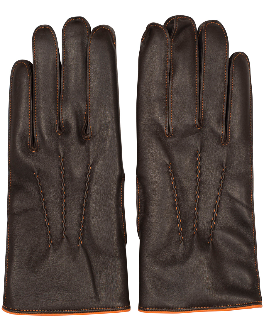 Herre | Dents The Heritage Collection Alnwick Hairsheep Glove Brown/Tangerine | Dents | The Heritage Collection Alnwick Hairsheep Glove Brown/Tangerine