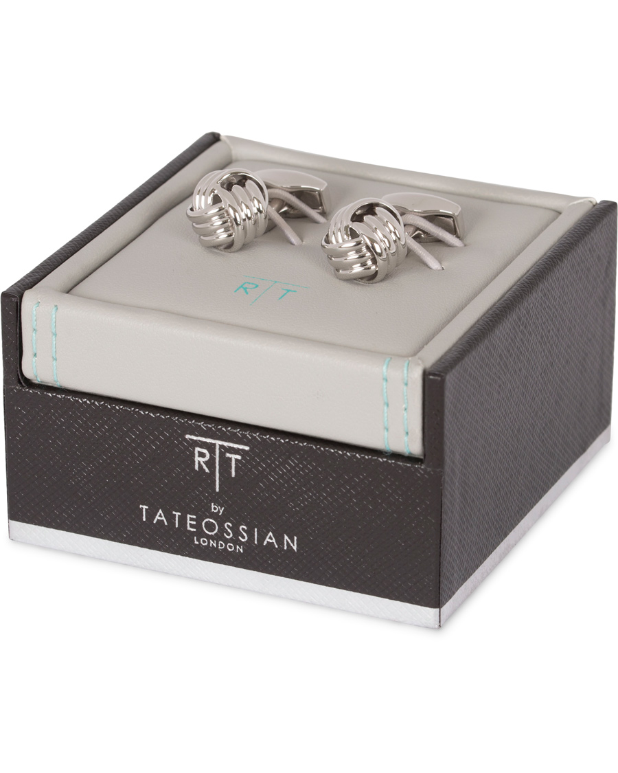 Herre | Tateossian Knots Cufflinks Rhodium Plated | Tateossian | Knots Cufflinks Rhodium Plated