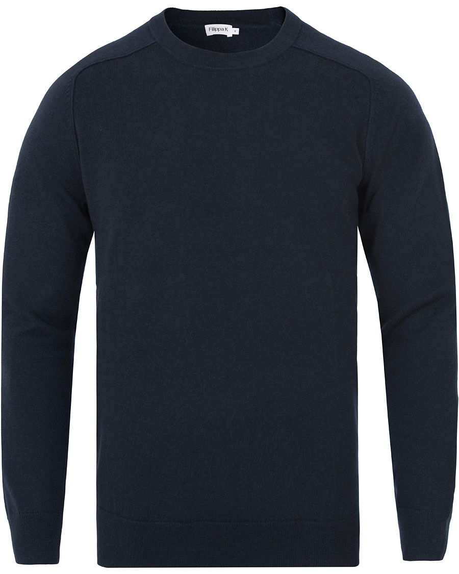 Herre | Gensere | Filippa K | Cotton Merino Sweater Navy