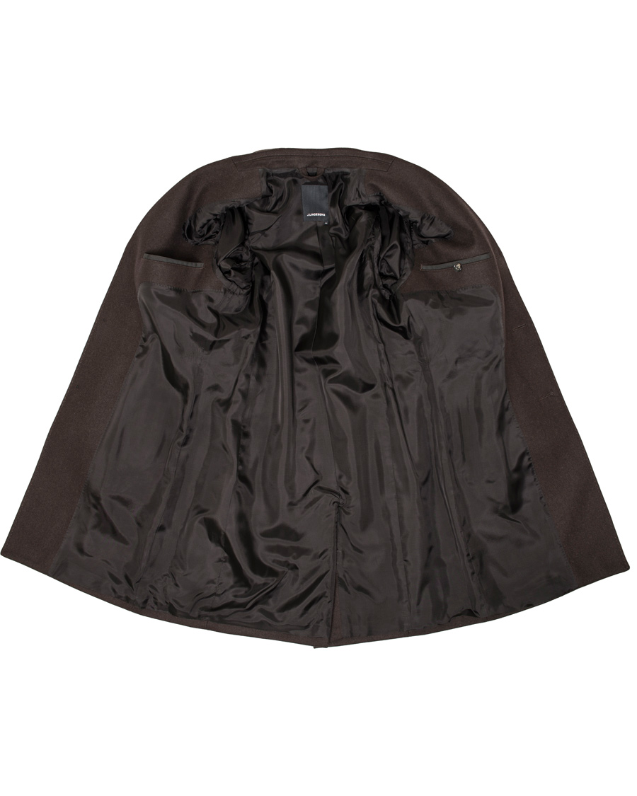 Herre | Jakker | J.Lindeberg | Wolger Compact Melton Coat Brown