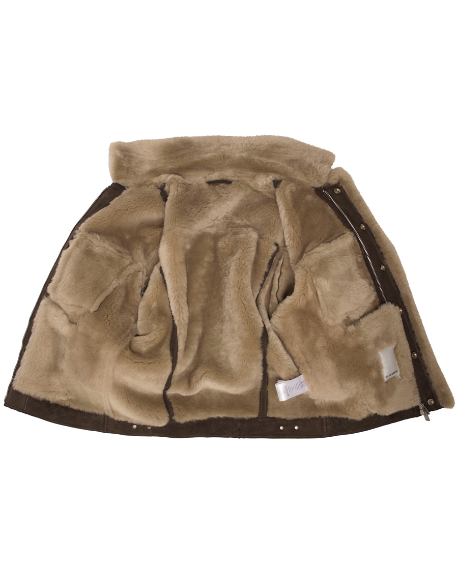 Herre | Jakker | J.Lindeberg | Redster Mud Shearling Suede Jacket Mud Brown