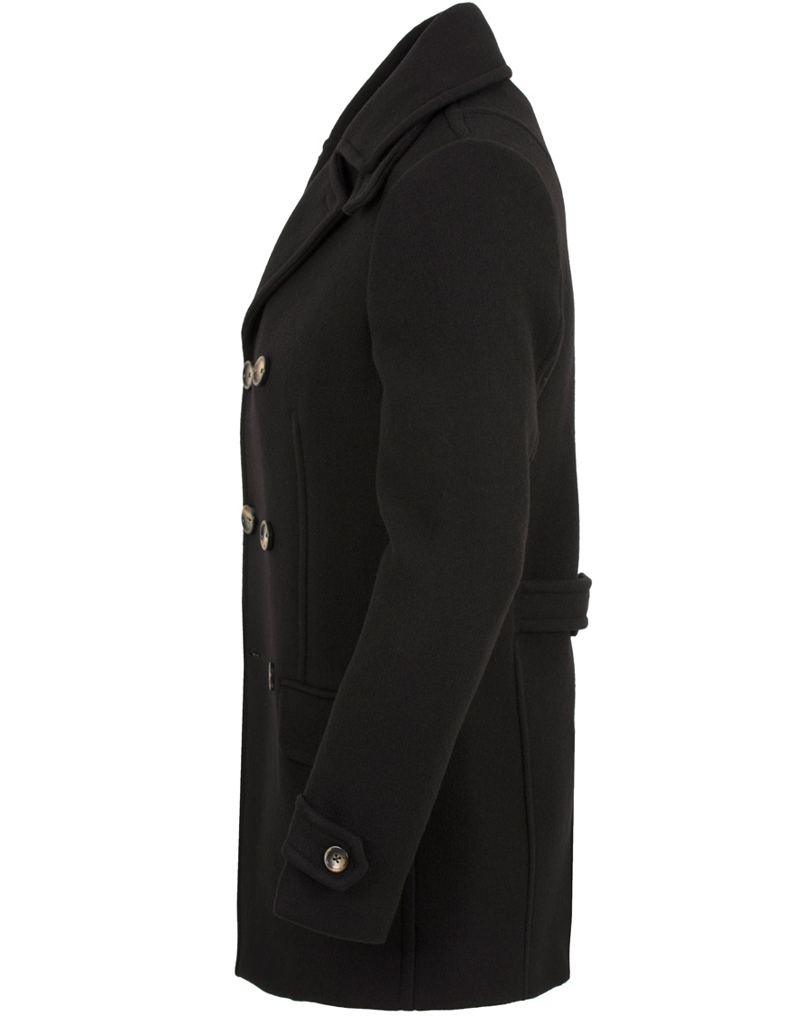 Herre | Jakker | J.Lindeberg | Wilton Pea Coat Jacket Black