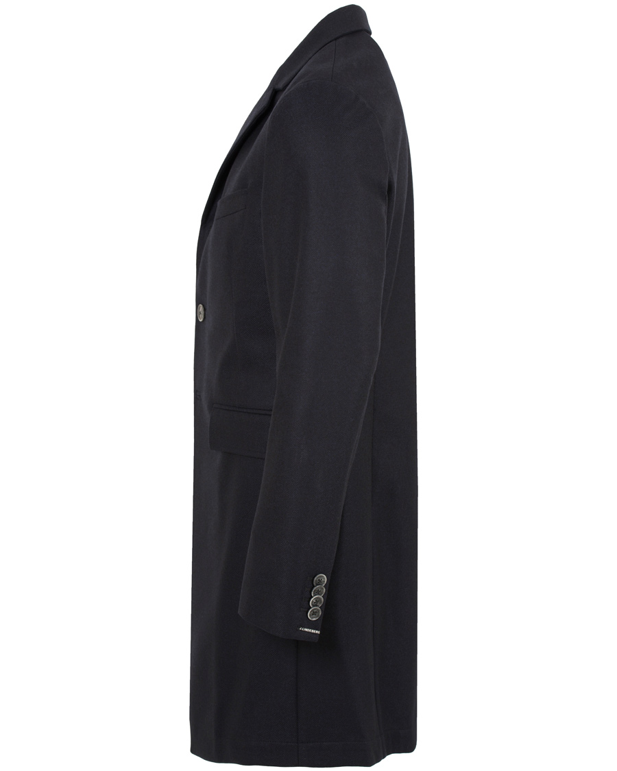 Herre | Jakker | J.Lindeberg | Wilhelmer Loro Piana Storm System Coat Dark Navy